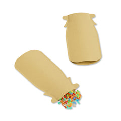 Krafty Brown with Inner Metallic Foil Bottle Shaped Stand Strong® Bags