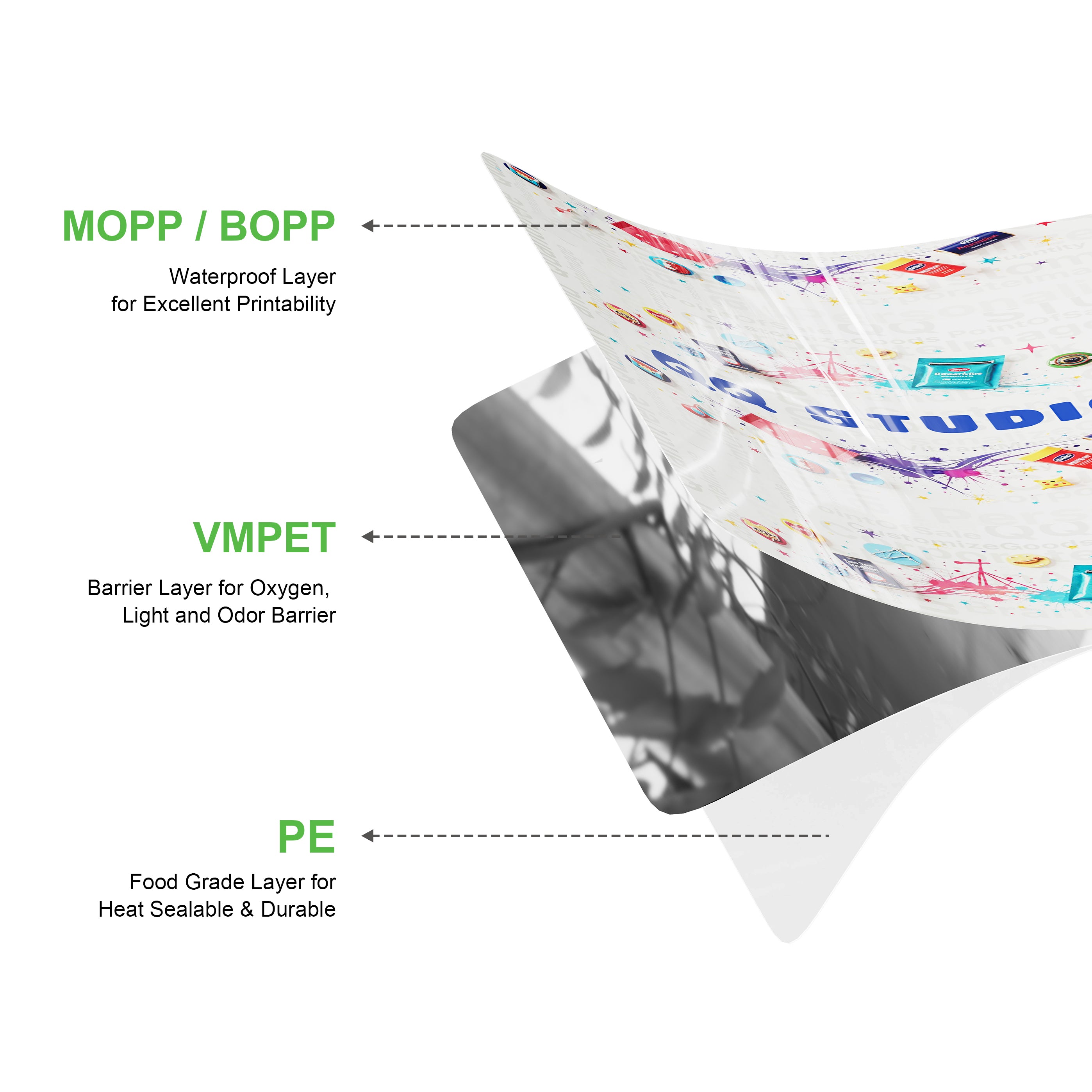 Open Top Bottle-Shaped Bag – Fully Customizable Packaging (Design Your Own)