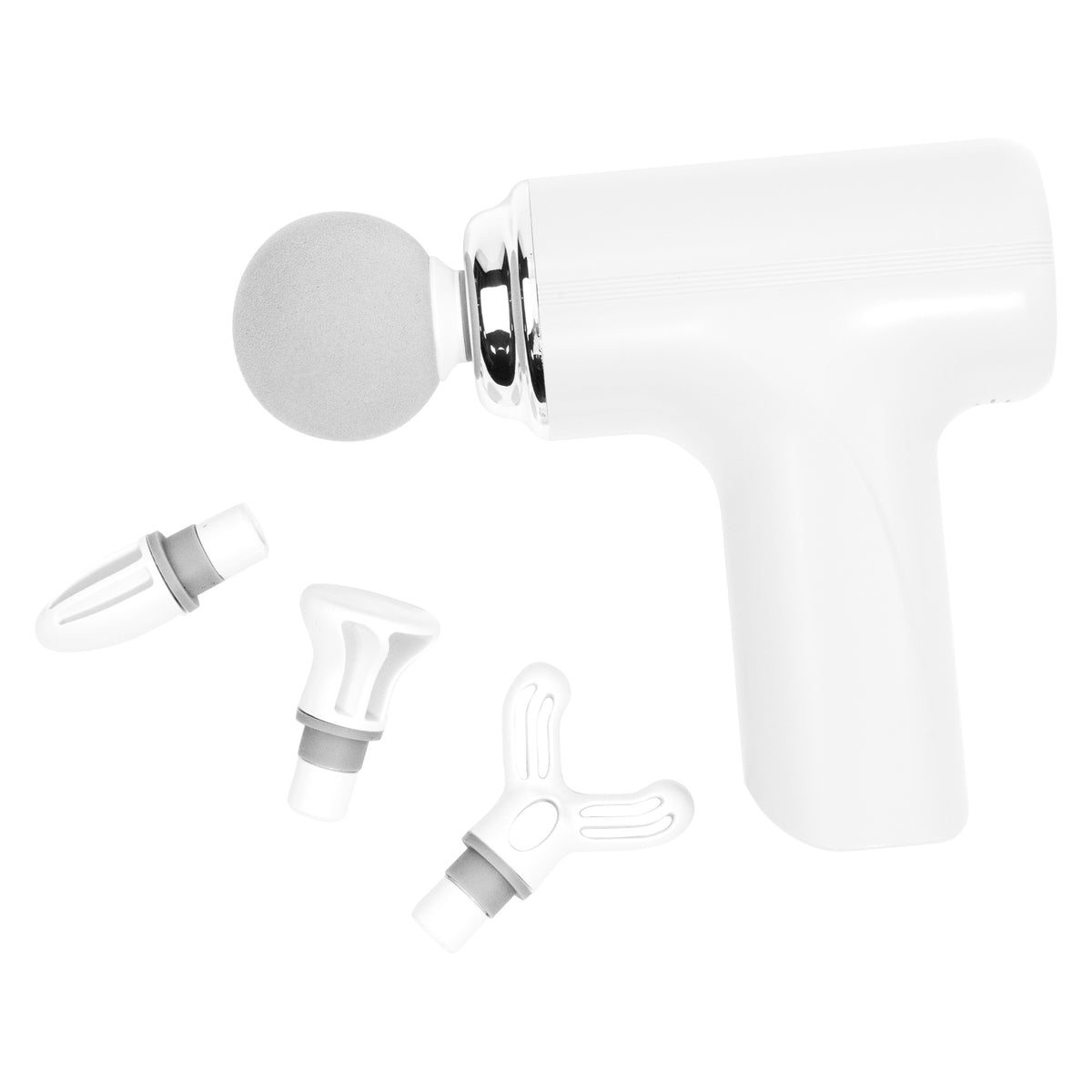 Mini Portable Massage Gun Deep Tissue Relief with 4 Interchangeable Heads - Rechargeable