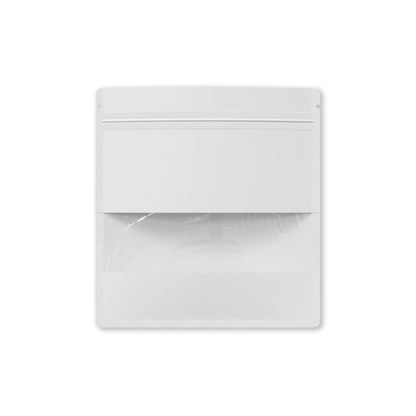 Customizable Kraft Flat Zipper Seal Bag with Center Bar Window (Full Customization)