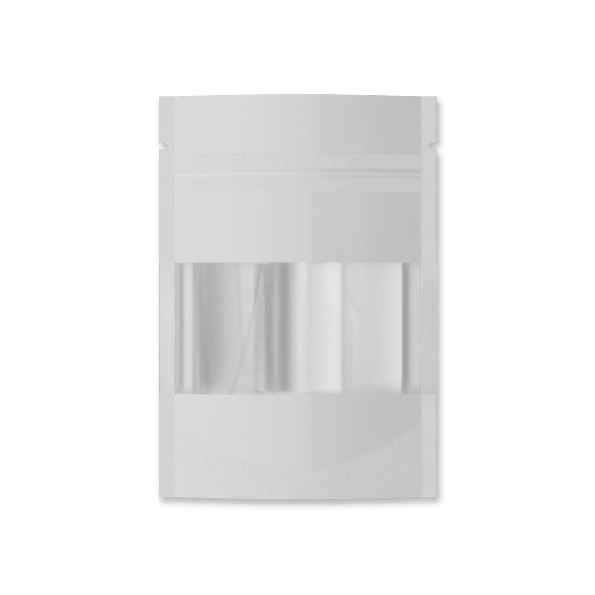 Customizable Glossy Metallic Foil with Transparent Window Stand Up Zipper Seal Bags (Full Customization)