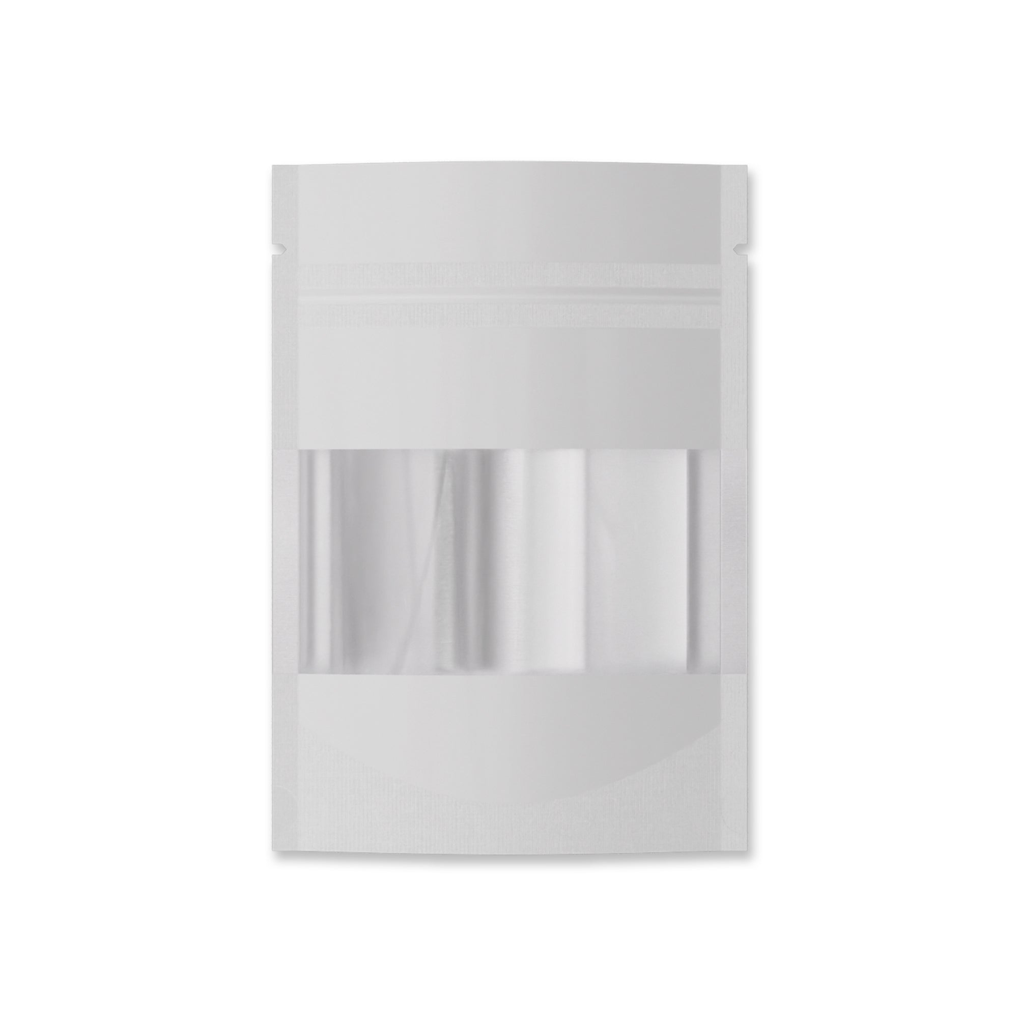 Customizable Glossy Metallic Foil with Transparent Window Stand Up Zipper Seal Bags (Full Customization)