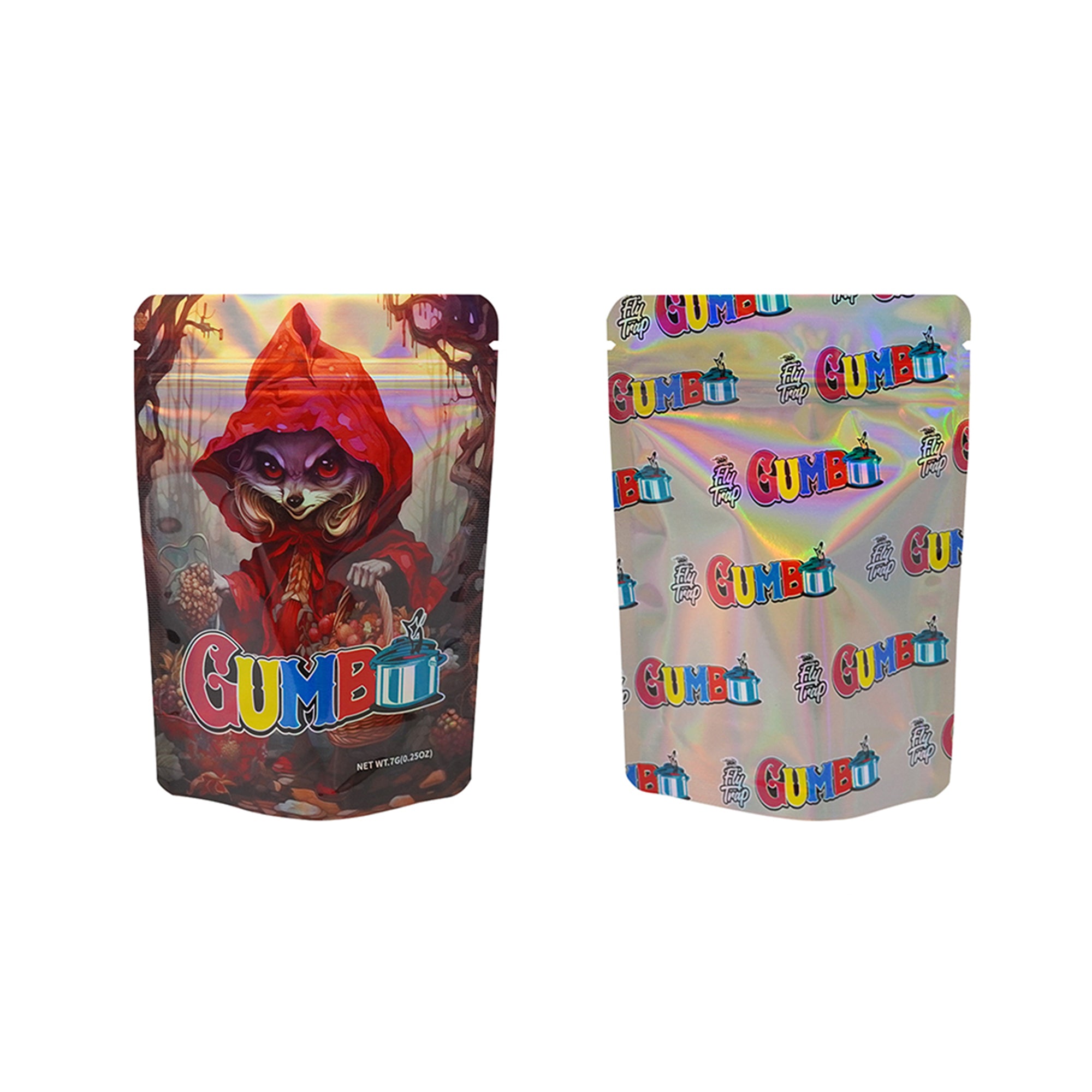 Mixed Holographic Smell Proof Mylar Foil Stand Strong® Bags