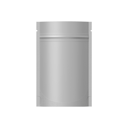 Customizable Single Side Matte Color Metallic Mylar Stand Up Zipper Seal Bags (Basic Printing)