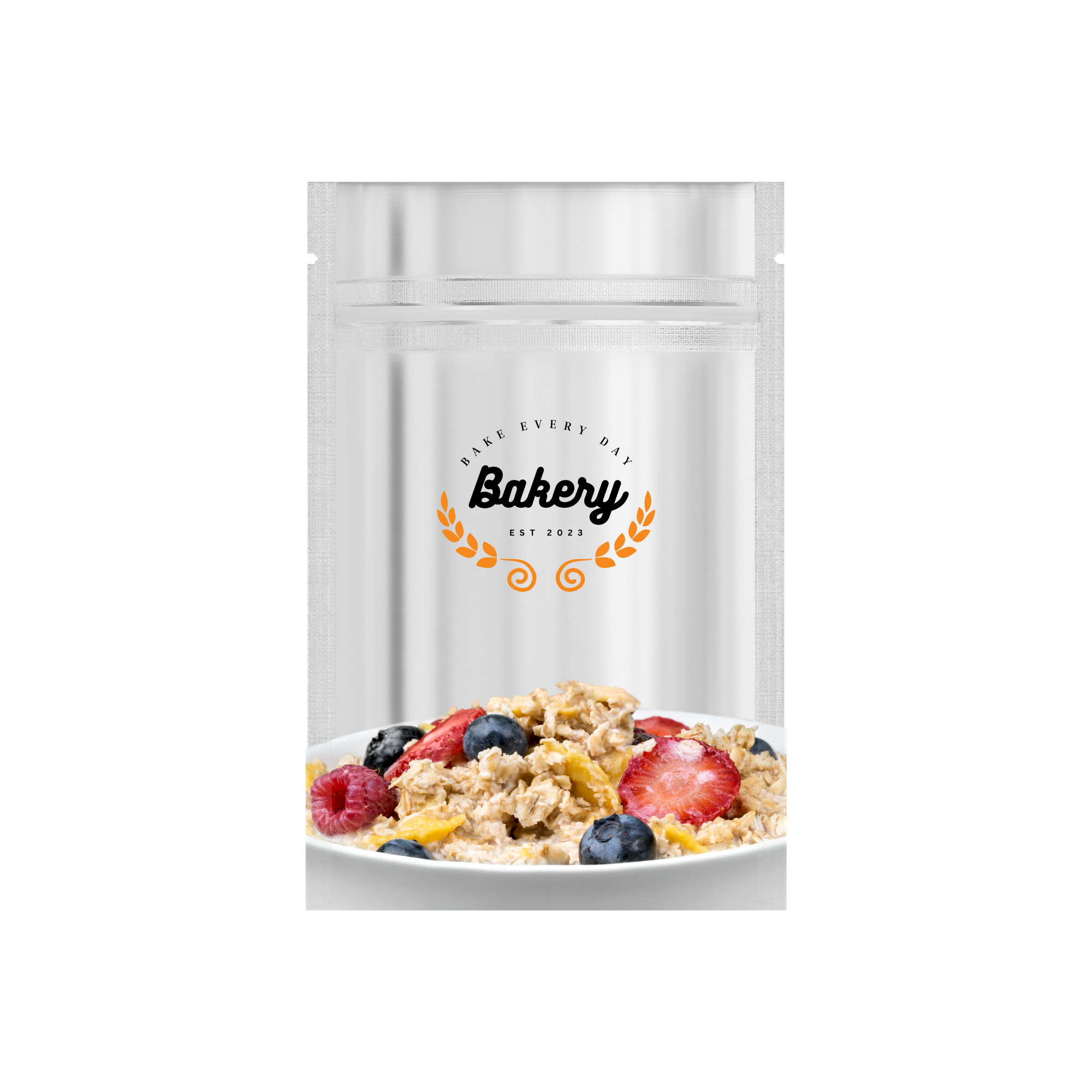 Customizable Single Side Matte Color Metallic Mylar Stand Up Zipper Seal Bags (Full Customization)