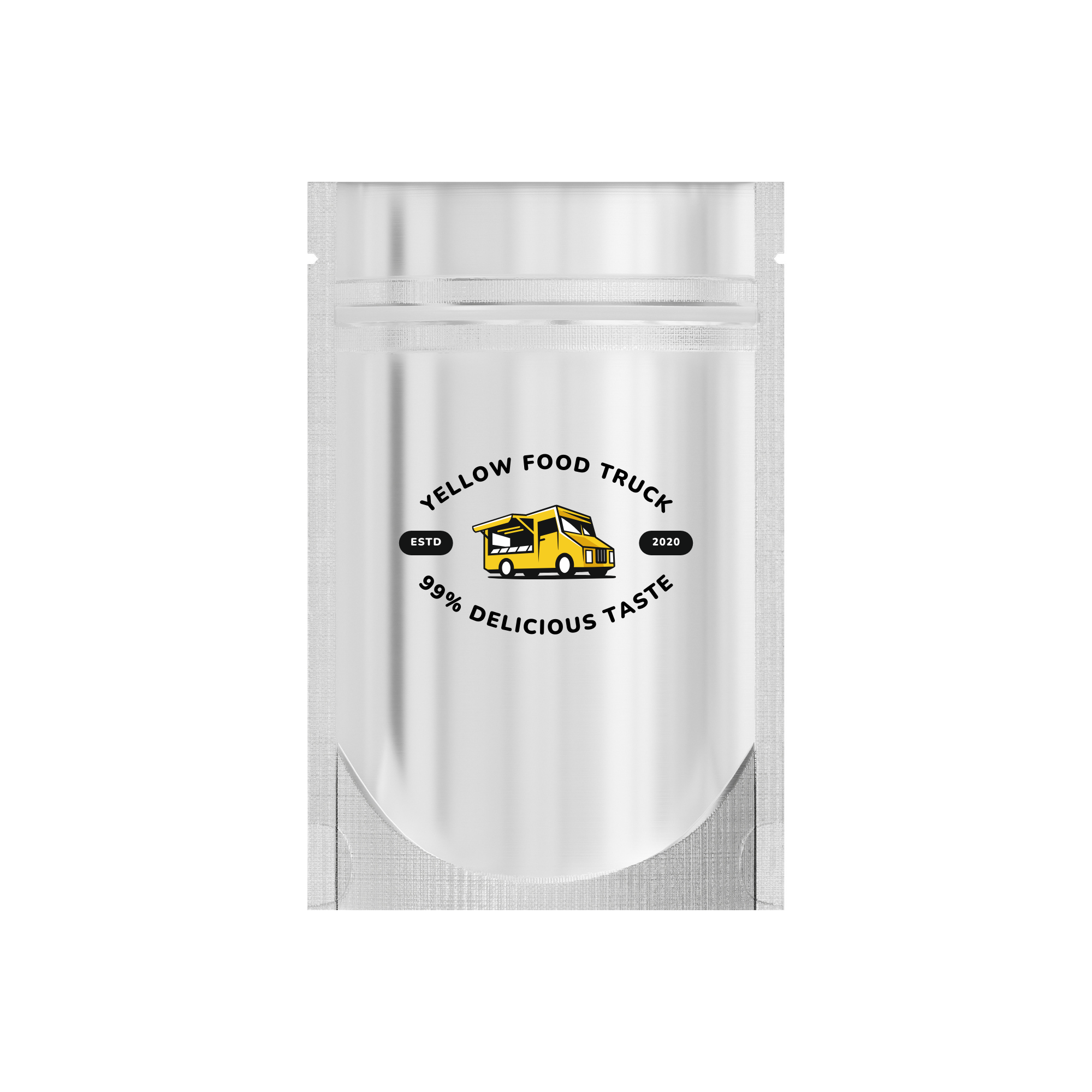 Customizable Single Side Matte Color Metallic Mylar Stand Up Zipper Seal Bags (Full Customization)