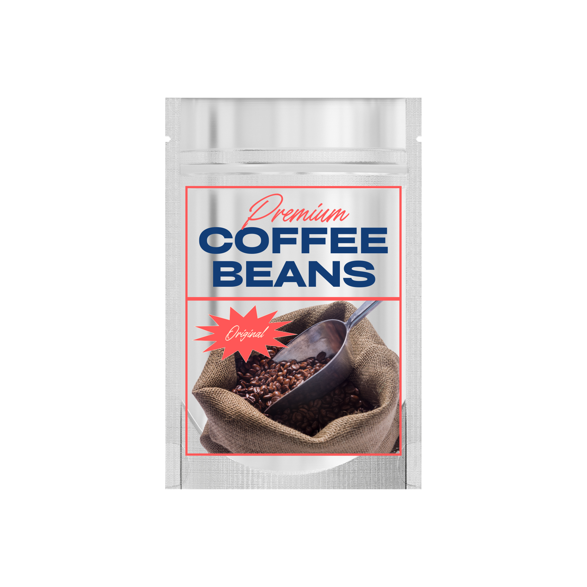 Customizable Single Side Matte Color Metallic Mylar Stand Up Zipper Seal Bags (Full Customization)