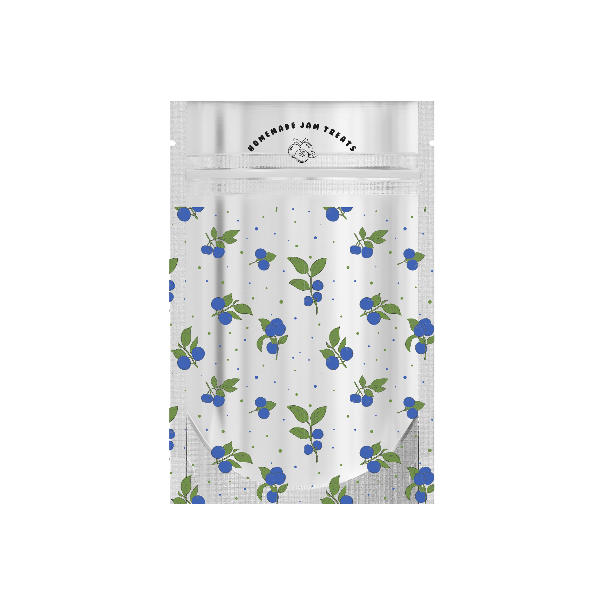 Customizable Single Side Matte Color Metallic Mylar Stand Up Zipper Seal Bags (Full Customization)