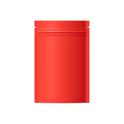 Customizable Matte Metalized Foil Stand Up Packaging Bags With Zipper Seal (Basic Printing)