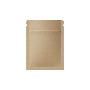 QQ Studio® Vintage Brown Double Sided Kraft Flat QuickQlick™ Bags (Basic Printing)