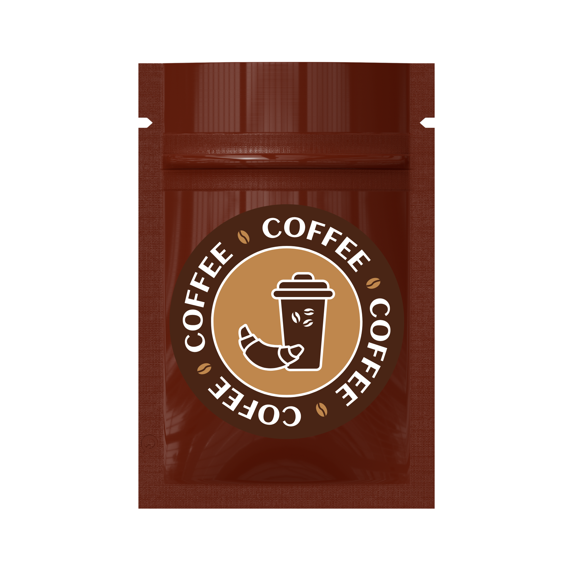 Customizable Glossy Double Sided Metallic Mylar Flat Zipper Seal Bags (Full Customization)