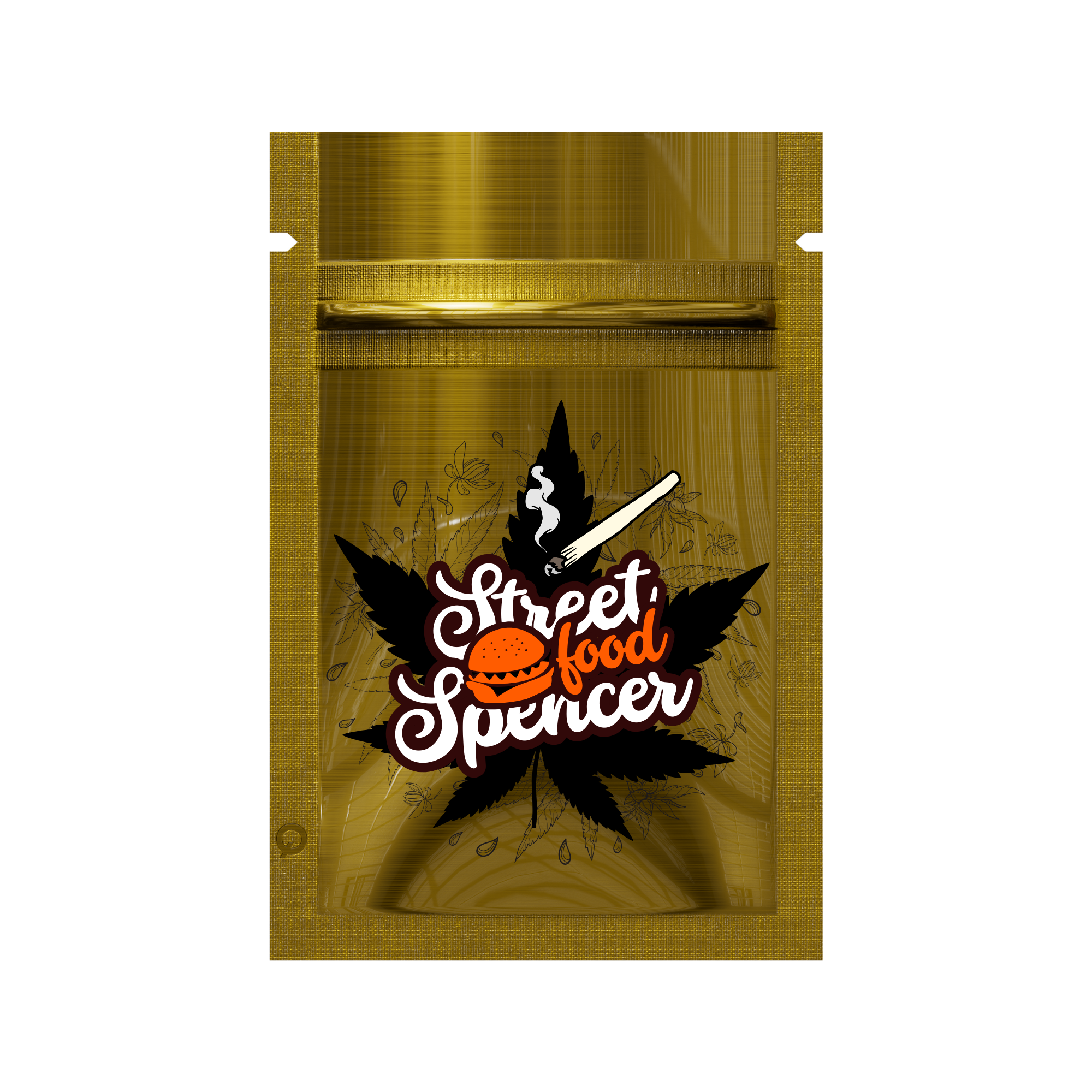 Customizable Glossy Double Sided Metallic Mylar Flat Zipper Seal Bags (Full Customization)