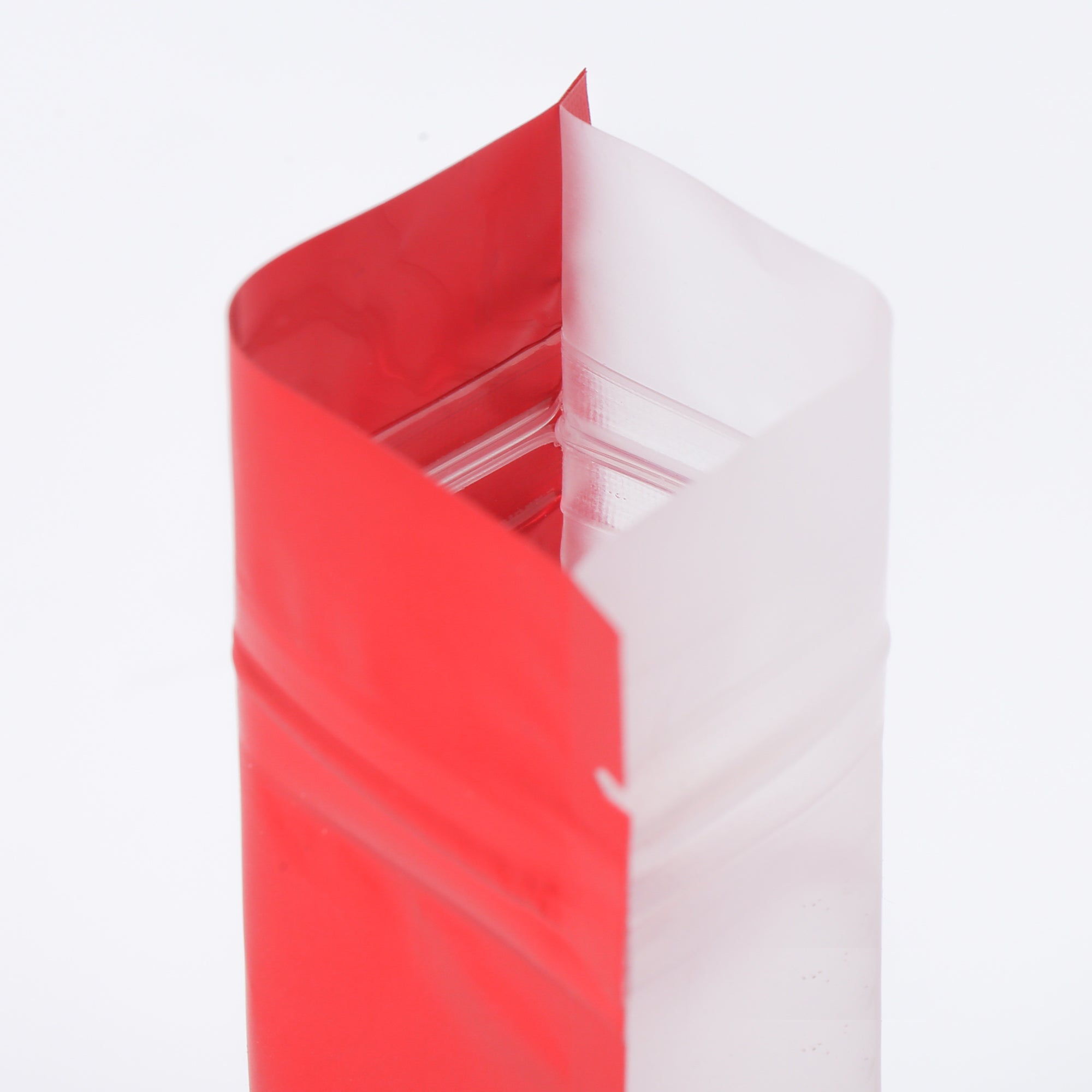 Matte Half Rose Red Plastic Stand Strong® Bags