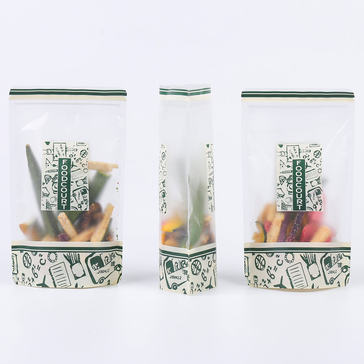 Doodle Design Misty Translucent Windowed Stand Strong® Bags