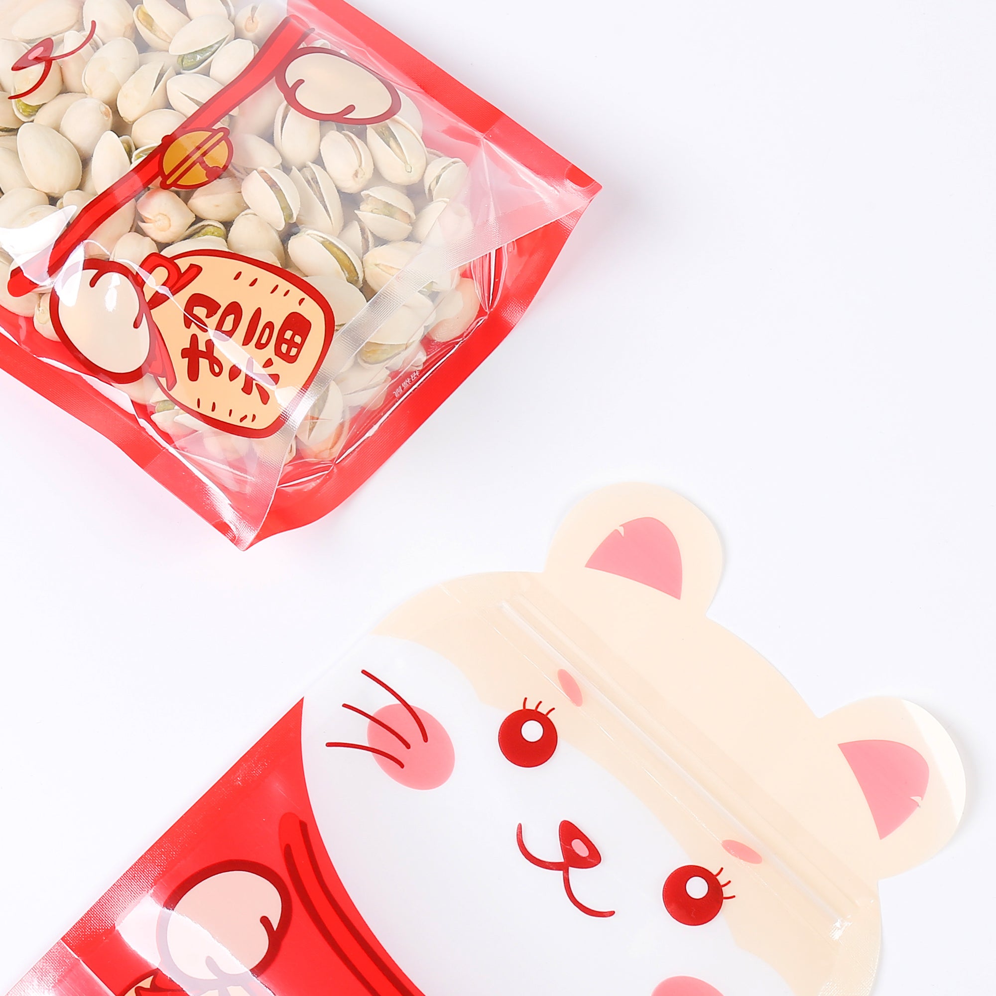 Hamster Red Stand Strong® Bags with Animal Print Window