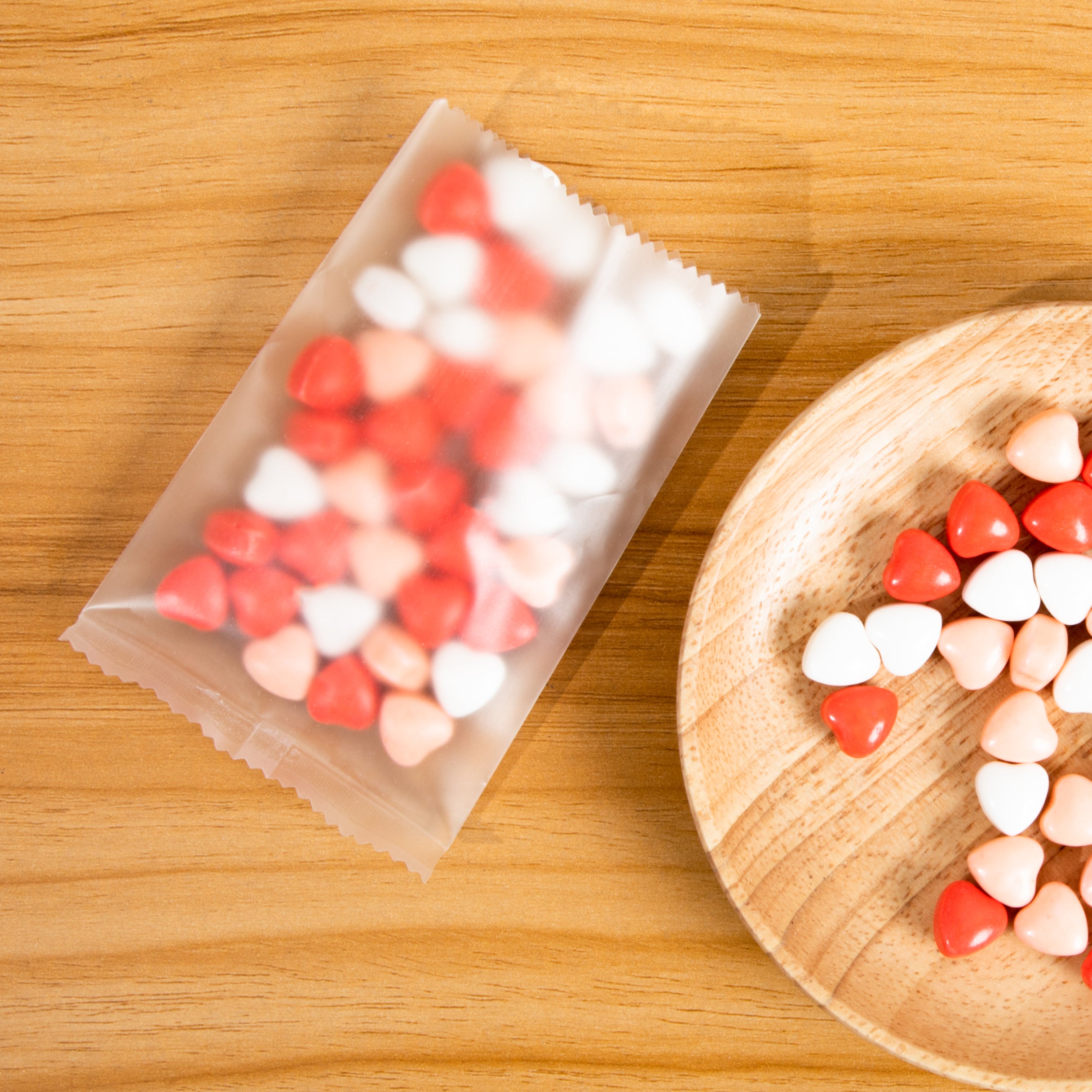 Frosty Pane Translucent Fin Seal Open Top SlickSeal™ Bag