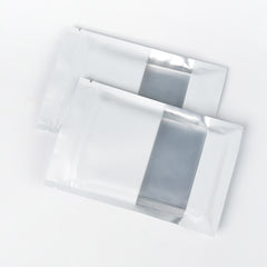 Matte Winter White Frosted Window Aluminum Flat QuickQlick® Bags