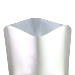 Matte Snowdrop White Aluminum Open Bottom SlickSeal™ Packaging Bag