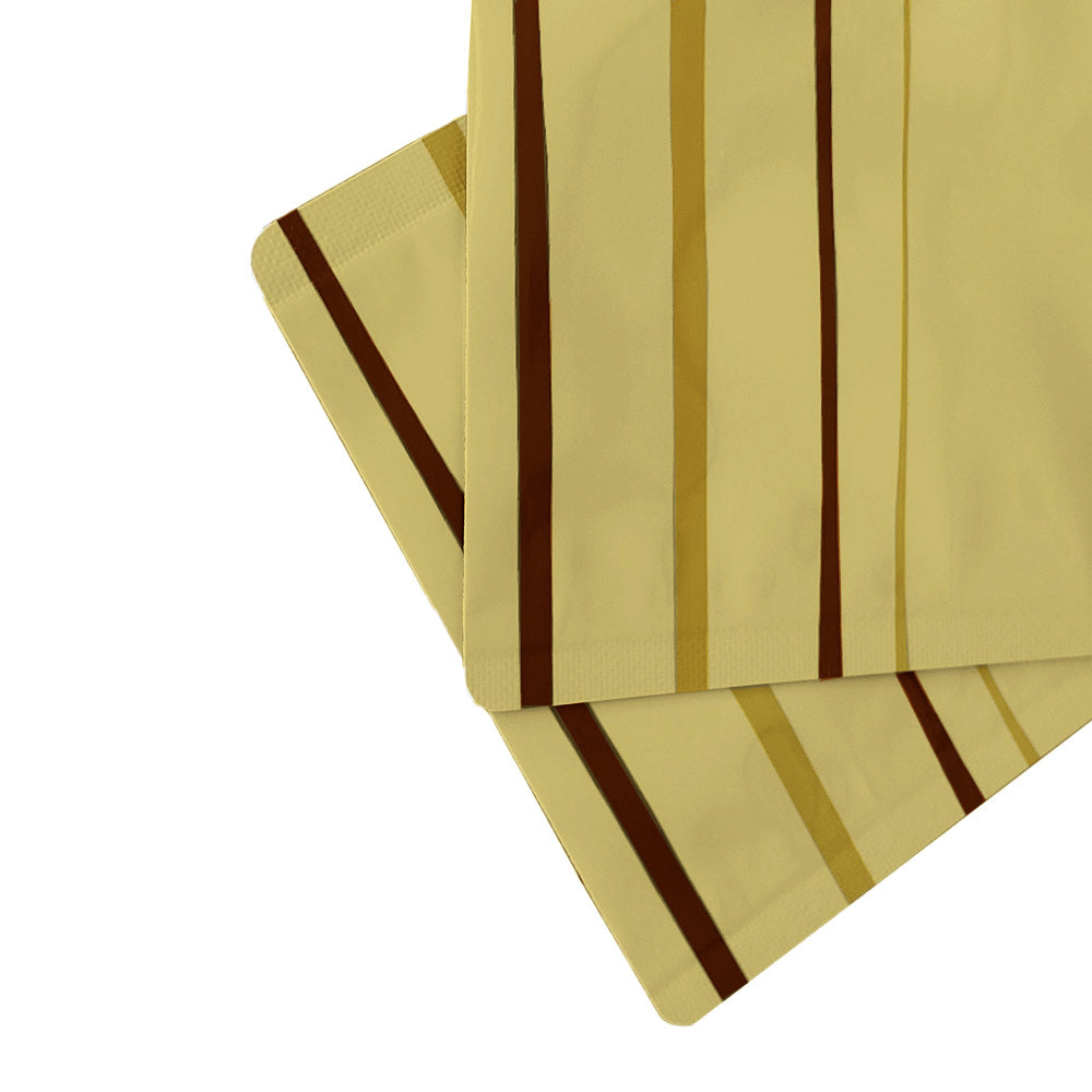 Glossy Royal Jelly Gold Aluminum Bottle Shape Open Bottom Bags