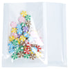 QQ Studio® Clear and Half White Winter Polyethylene Plastic Flat Open Top Bags - Half White Winter