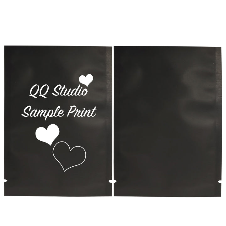 QQ Studio® Matte Mylar Foil Open Fill Bags (Single Side Print)
