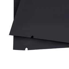 Matte Waxed Black Mylar Foil Open Fill Bags