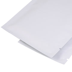 Matte Cotton White Mylar Foil Open Fill Bags