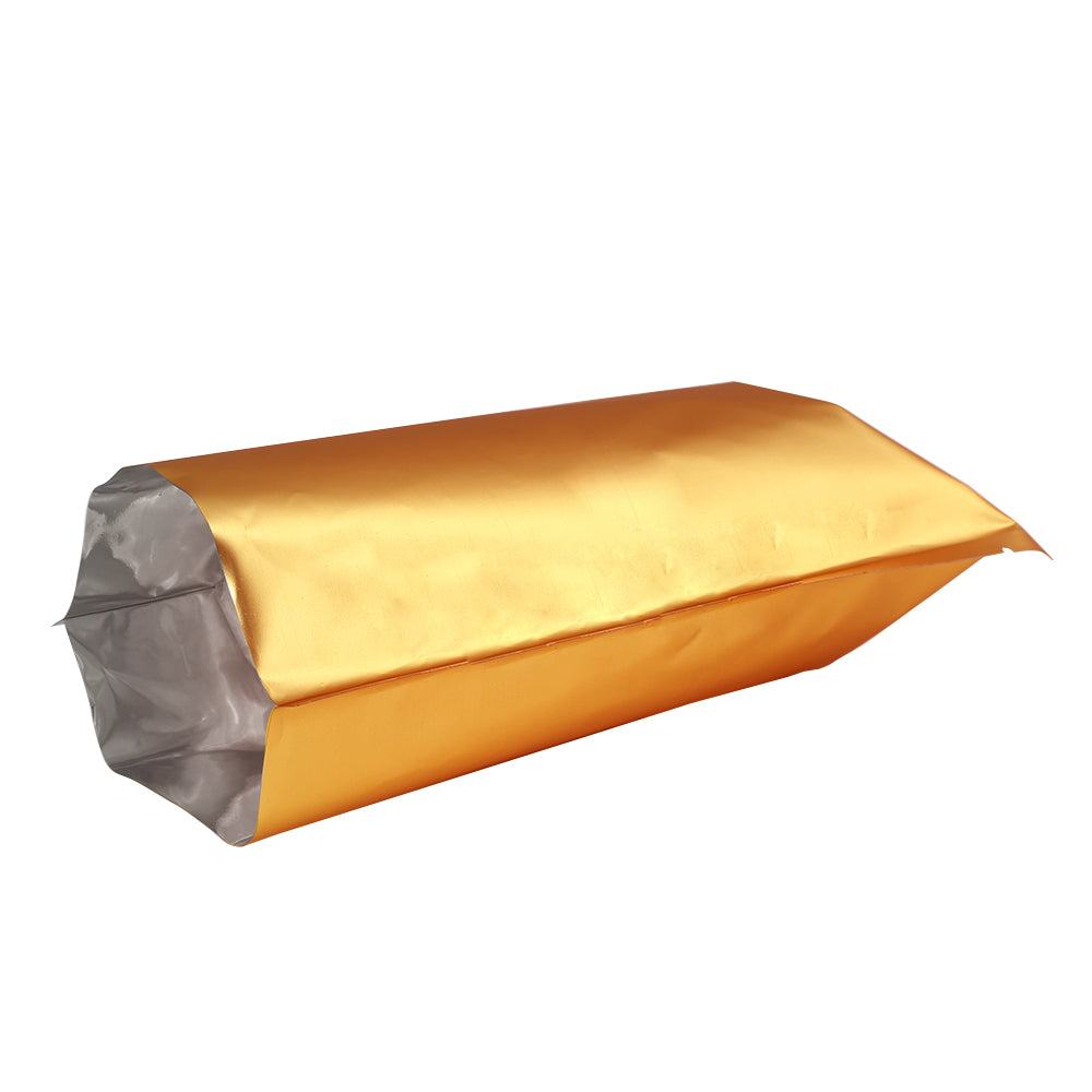 Matte Rolly Gold Mylar Foil Open Fill Bags