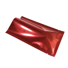 Glossy Red Ribbon Mylar Foil Open Fill Bags