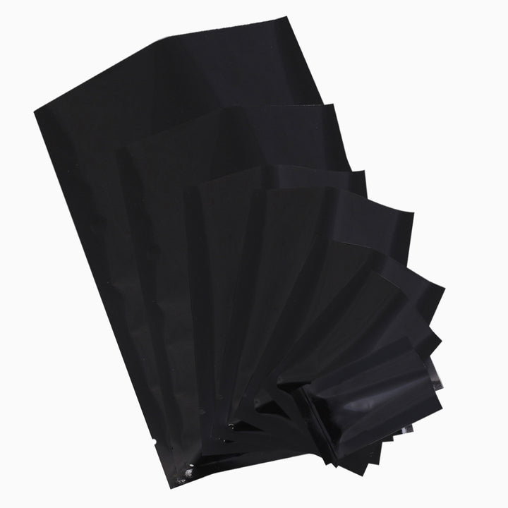 QQ Studio® Glossy Mirror Black Mylar Foil Open Fill Bags