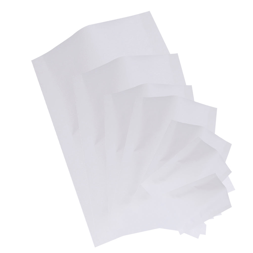 Matte Cotton White Mylar Foil Open Fill Bags