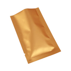 Matte Rolly Gold Mylar Foil Open Fill Bags