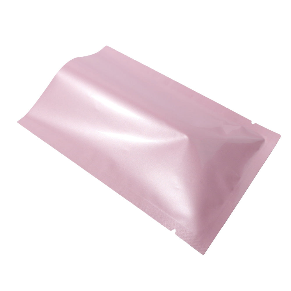 Glossy Valentine Pink Mylar Foil Open Fill Bags
