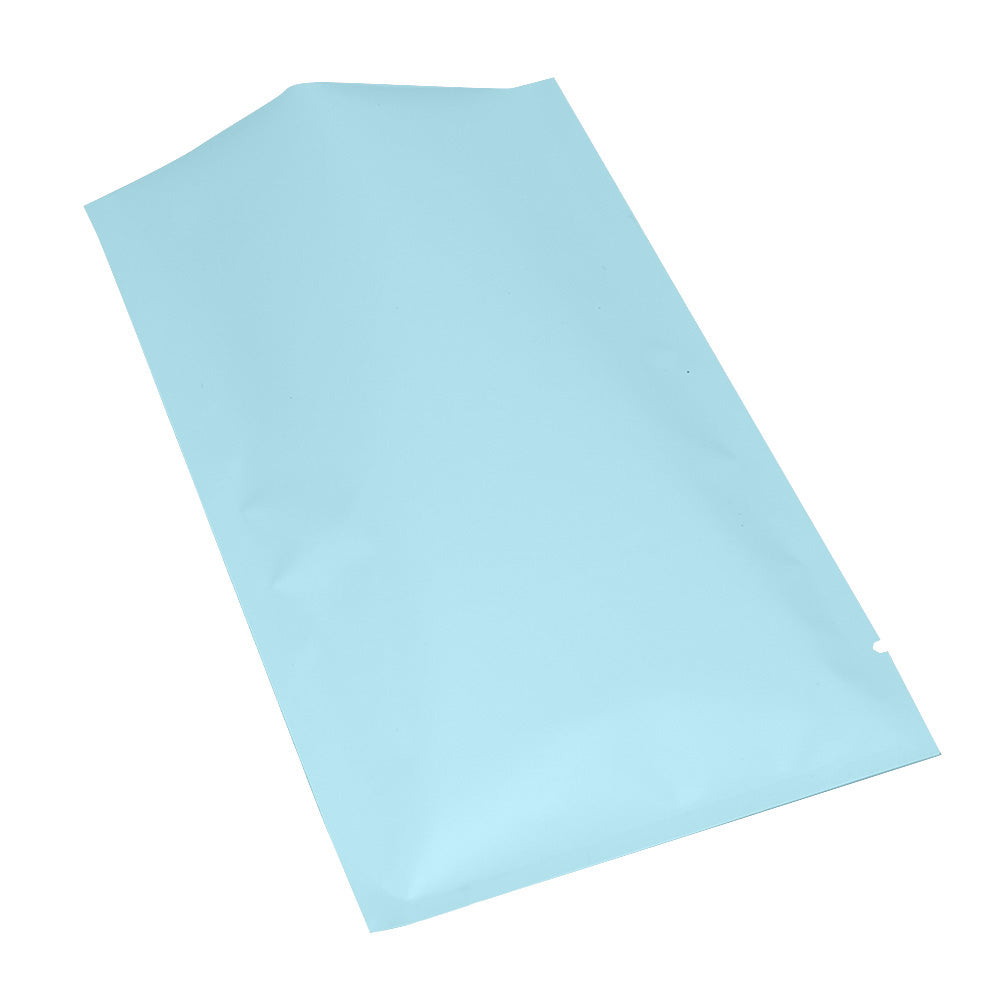 Matte Powder Blue Mylar Foil Open Fill Bags