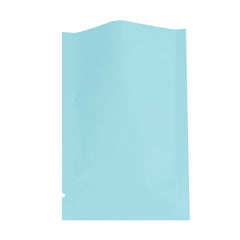 Matte Powder Blue Mylar Foil Open Fill Bags