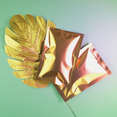 Matte Rolly Gold Mylar Foil Open Fill Bags