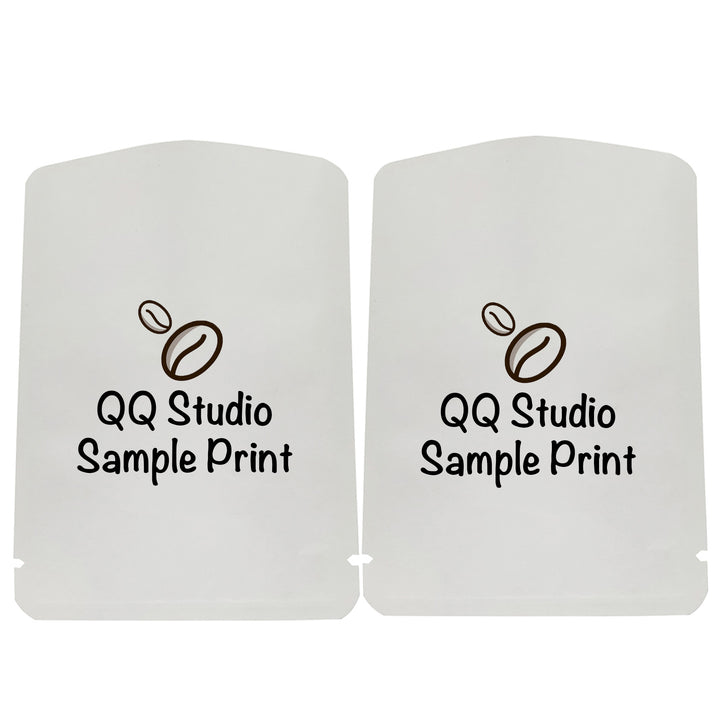 QQ Studio® Natural Kraft Mylar Foil Open Top Bags (Double Side Print)