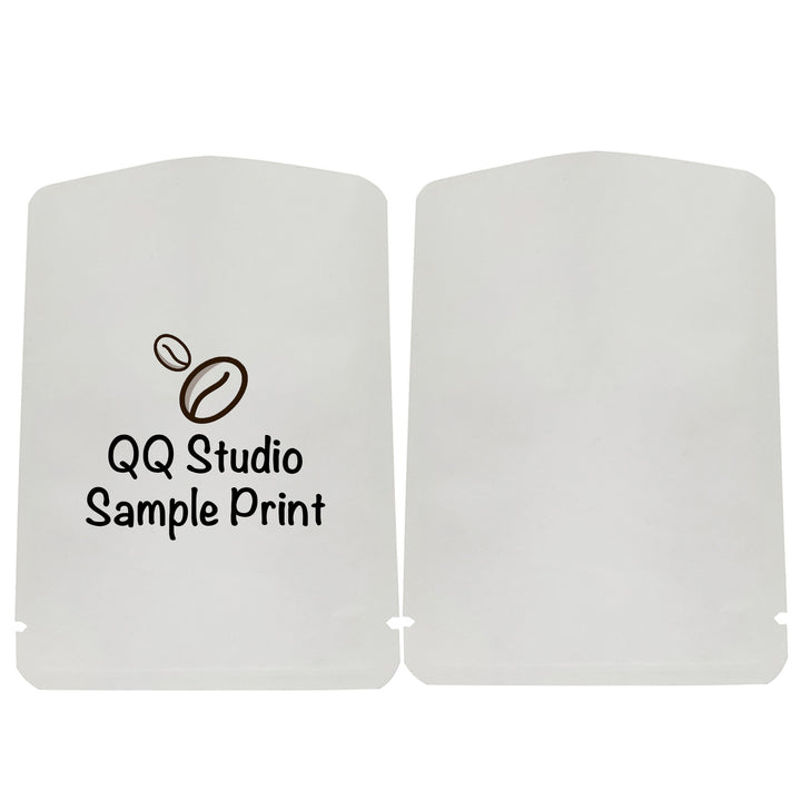 QQ Studio® Natural Kraft Mylar Foil Open Top Bags (Single Side Print)