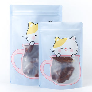 QQ Studio® Animal Mug Designed Matte Catnap Blue Stand Strong® Bags