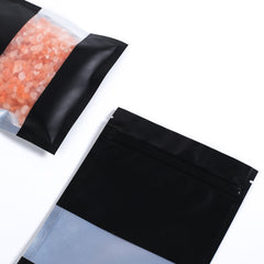 Matte Flat Black Frosted Window Aluminum Flat QuickQlick® Bags