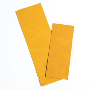 QQ Studio® Double-Sided Glossy Yuzu Orange Aluminum SlickSeal™ Stick Pouches