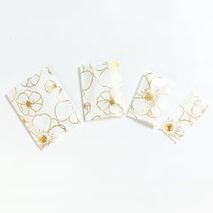Magnolia White Designed Heat Seal Wrapper Bag