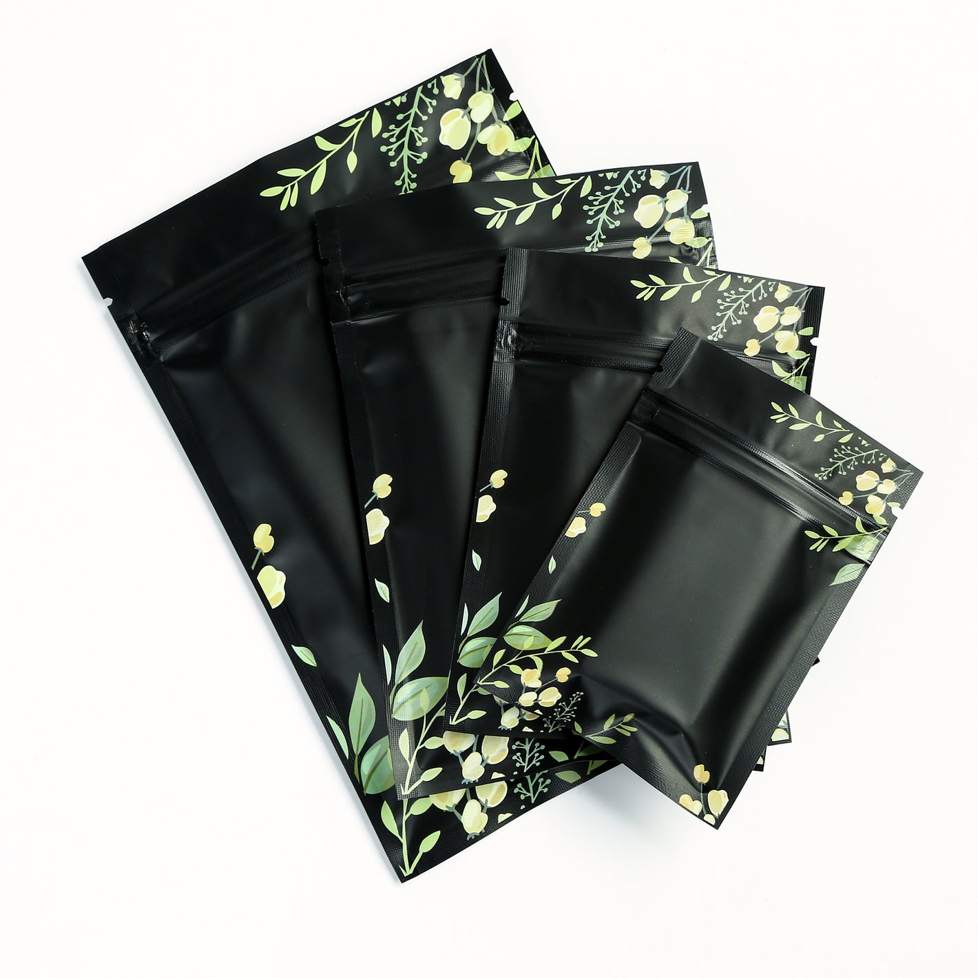 QQ Studio® Matte Midnight Garden Black Designed Foil QuickQlick® Bags