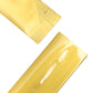 Long Glossy Sunshine Gold Aluminum Open Stick Bags