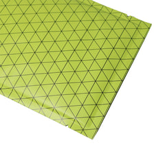 Grid Green Prism Design Aluminum Foil Open Top Bags
