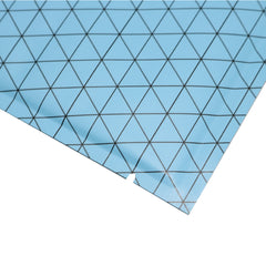 Trippy Blue Prism Design Aluminum Foil Open Top Bags