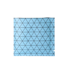 Trippy Blue Prism Design Aluminum Foil Open Top Bags