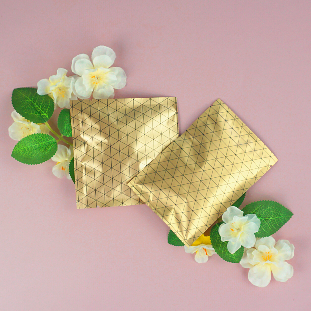Golden Ratio Prism Design Aluminum Foil Open Top Bags