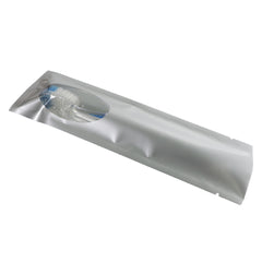 Iron Silver Metallized Open Top Bags with a Clear Oval Transparent Window