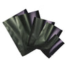 QQ Studio® Transparent Side and Matte Mylar Flat Open Top Bags - Half Waxed Black